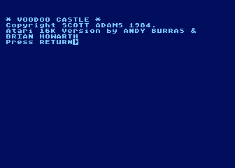 Voodoo Castle screenshot 2 for TI-99